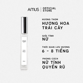 Tinh dầu nước hoa nữ love rose amus 10ml