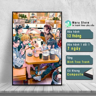 Tranh Canvas Kimetsu Ngoài Đời Thực Siêu Dễ Thương