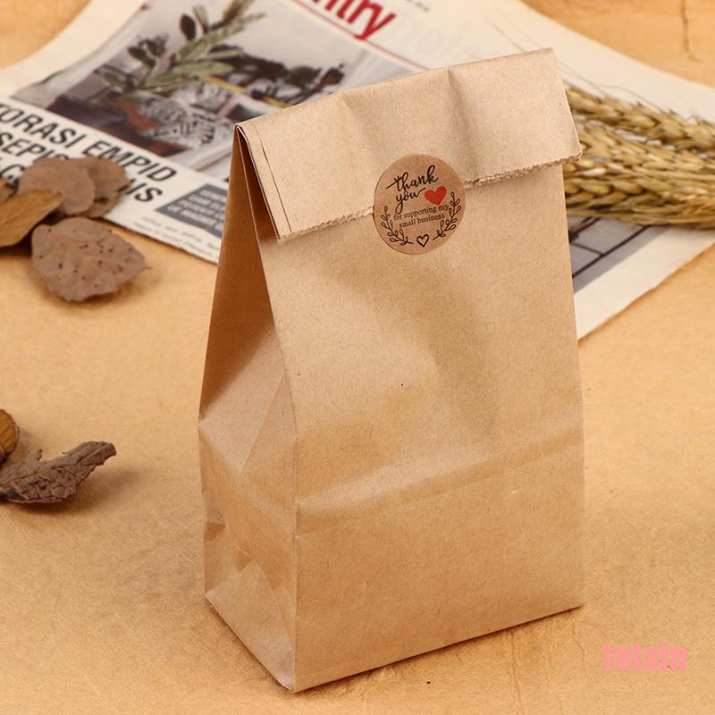 Cuộn 500 miếng dán hình tròn 1 inch in chữ Thank You độc đáo trang trí gói quà