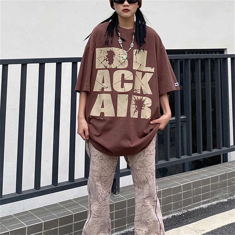 NRVP Áo Thun Cổ Tròn Oversize Thời Trang Hàn Quốc 2022 Cho Nữ