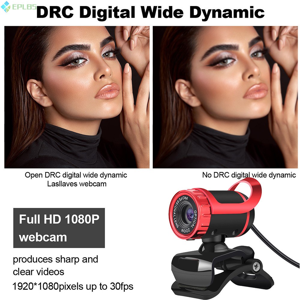 Webcam Máy Tính Độ Phân Giải Cao 1080p Hỗ Trợ Cuộc Gọi Video Có Cổng Usb