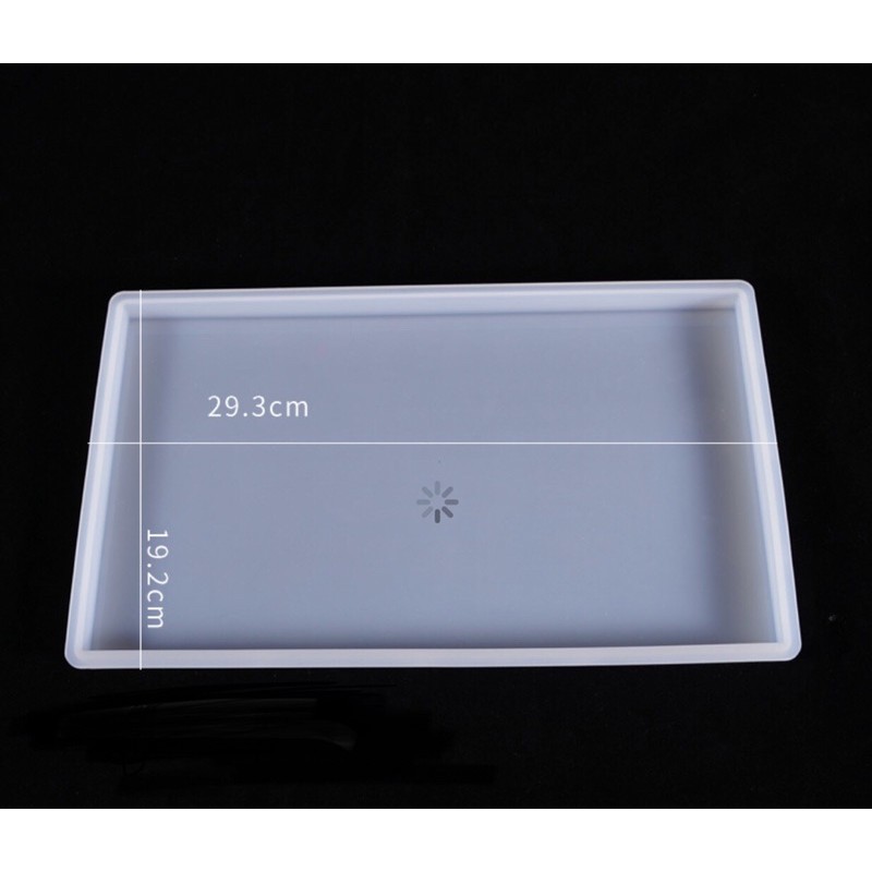 Khuôn resin làm mâm hoặc khay trà 35cm