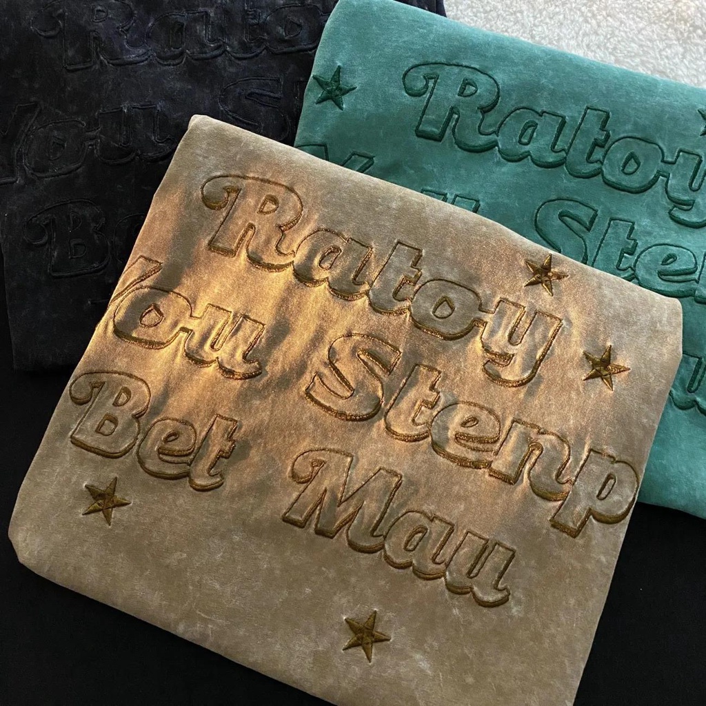 Áo Thun Tay Ngắn Cổ Tròn Nhuộm Màu Phong Cách Retro Hong Kong Cho Nam Nữ