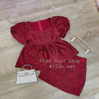 SET GẤM TAY PHỒNG CHÂN VÁY (KÈM VIDEO)