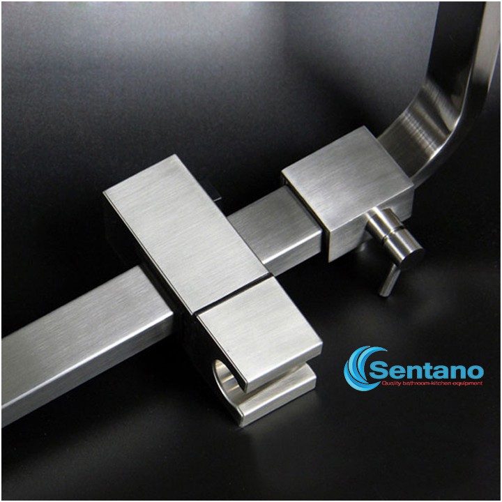 [HÀNG BỀN ĐẸP] Bộ sen cây tắm Nóng Lạnh inox 304 mờ SENTANO STN-101 kiểu vuông đúc dày chắc chắn