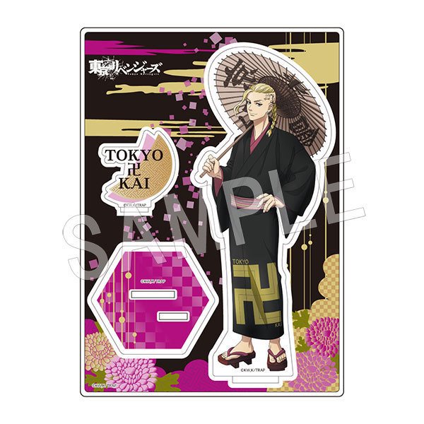 ( CẦM Ô YUKATA ) Standee Tokyo Revengers tượng acrylic anime mica chibi trang trí trưng bày mô hình