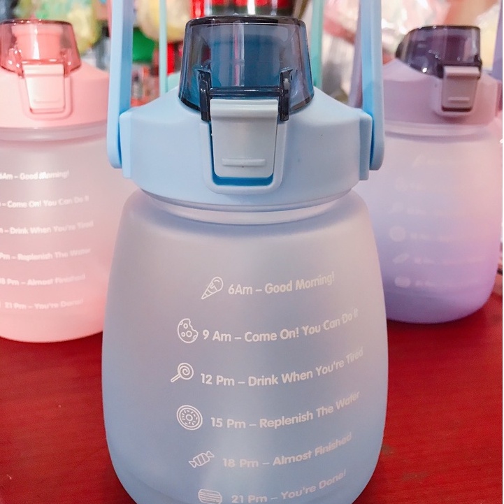 BÌNH ĐỰNG NƯỚC DUNG TÍCH 1300ML KÈM STICKER SIÊU DỄ THƯƠNG