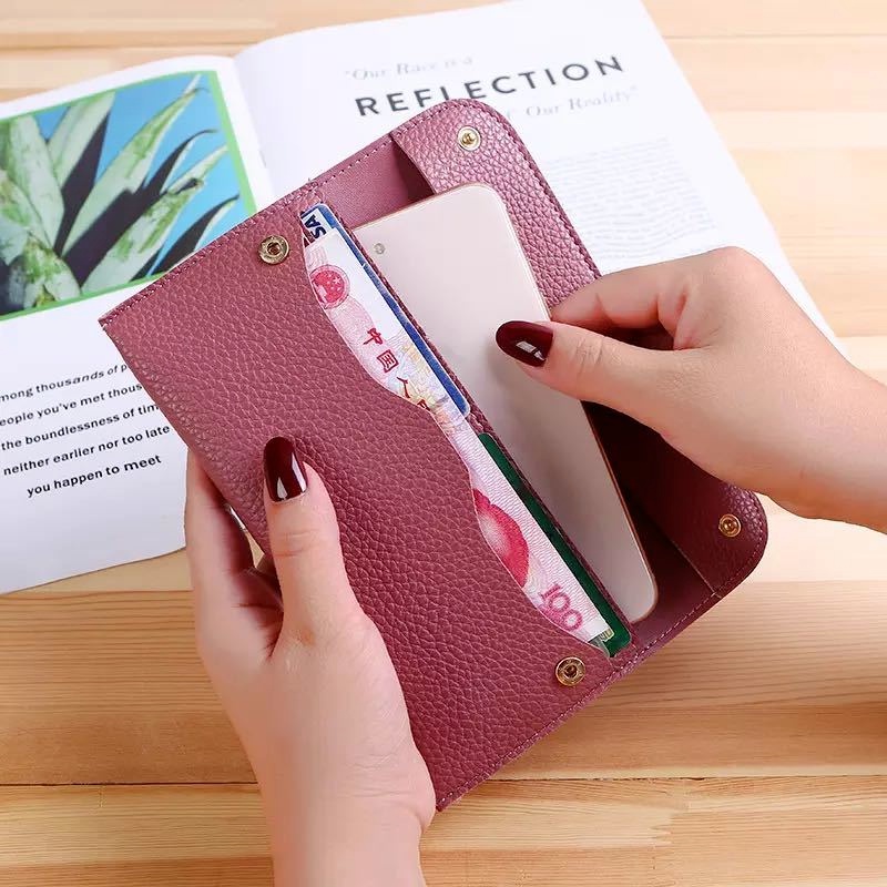 Ví Da PU Dài Thời Trang Dành Cho Nữ