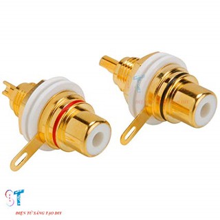 Jack Nối Hoa Sen Cái Loại Hàn (1 Cặp Đỏ Đen)