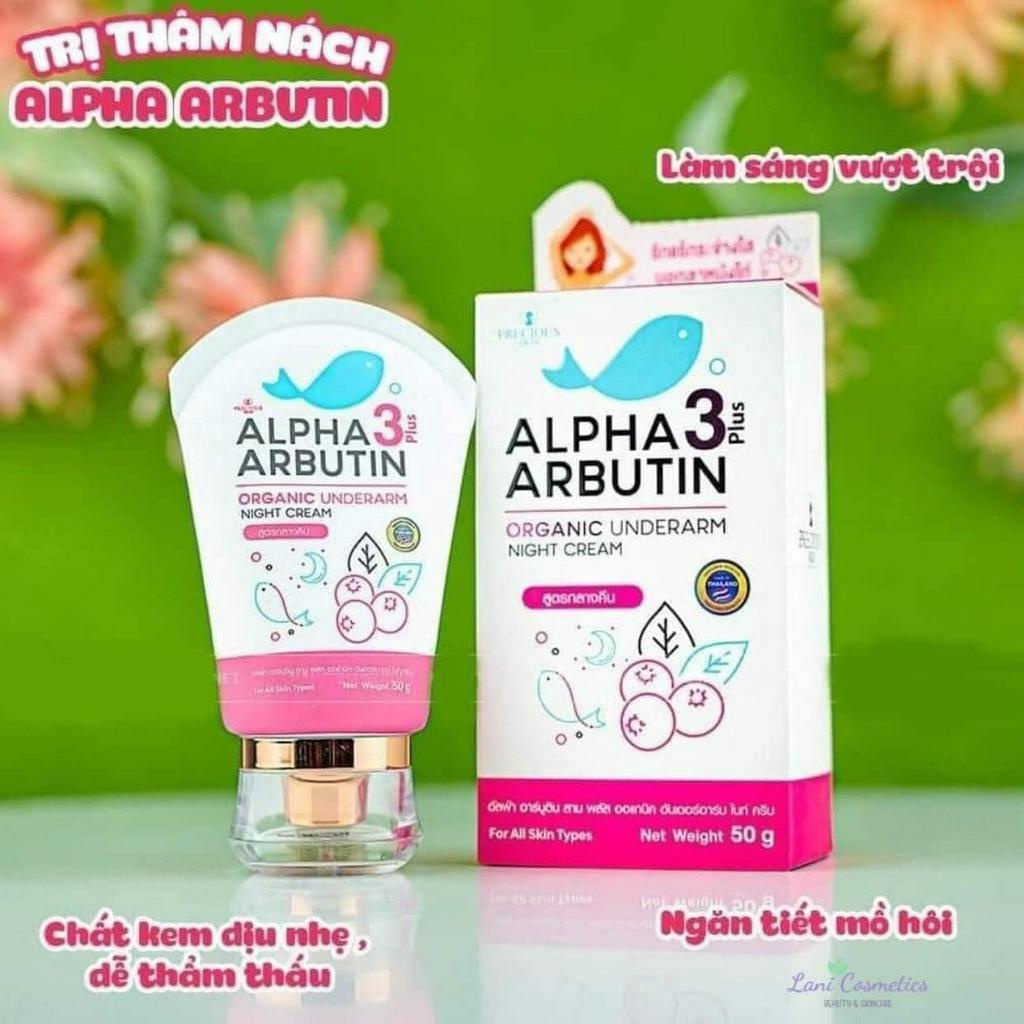 Kem dưỡng trắng giảm thâm nách Precious Skin Alpha Arbutin Organic Underarm Whitening Cr