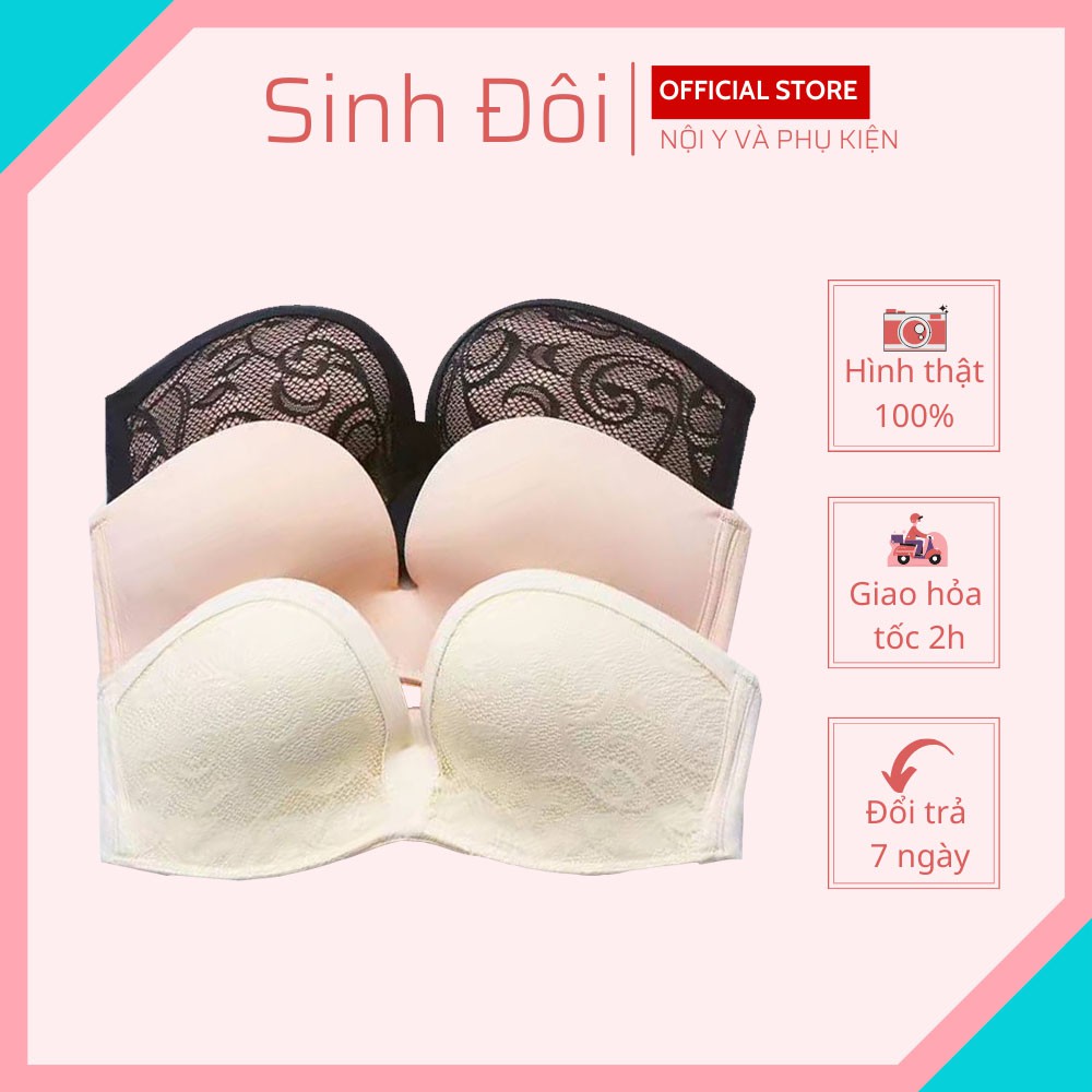 Áo ngực không dây nữ mút mỏng nâng ngực có gọng viền silicon chống tụt size 32-34-36-38 mặc áo đầm hở vai