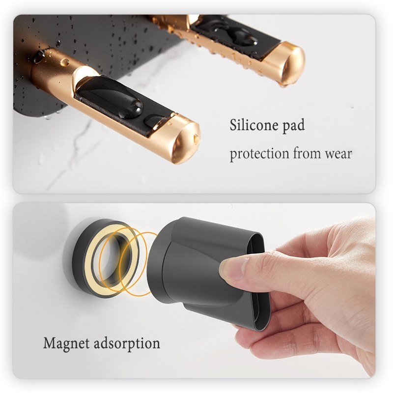 Giá đỡ máy sấy tóc MEIDOO gắn tường bằng nhôm cao cấp