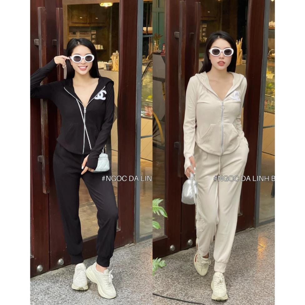 [ 𝐅𝐑𝐄𝐄 𝐒𝐇𝐈𝐏 ]   SET BỘ THỂ THAO KHÓA MŨ TÚI BỤNG THÊU HÌNH NỔI