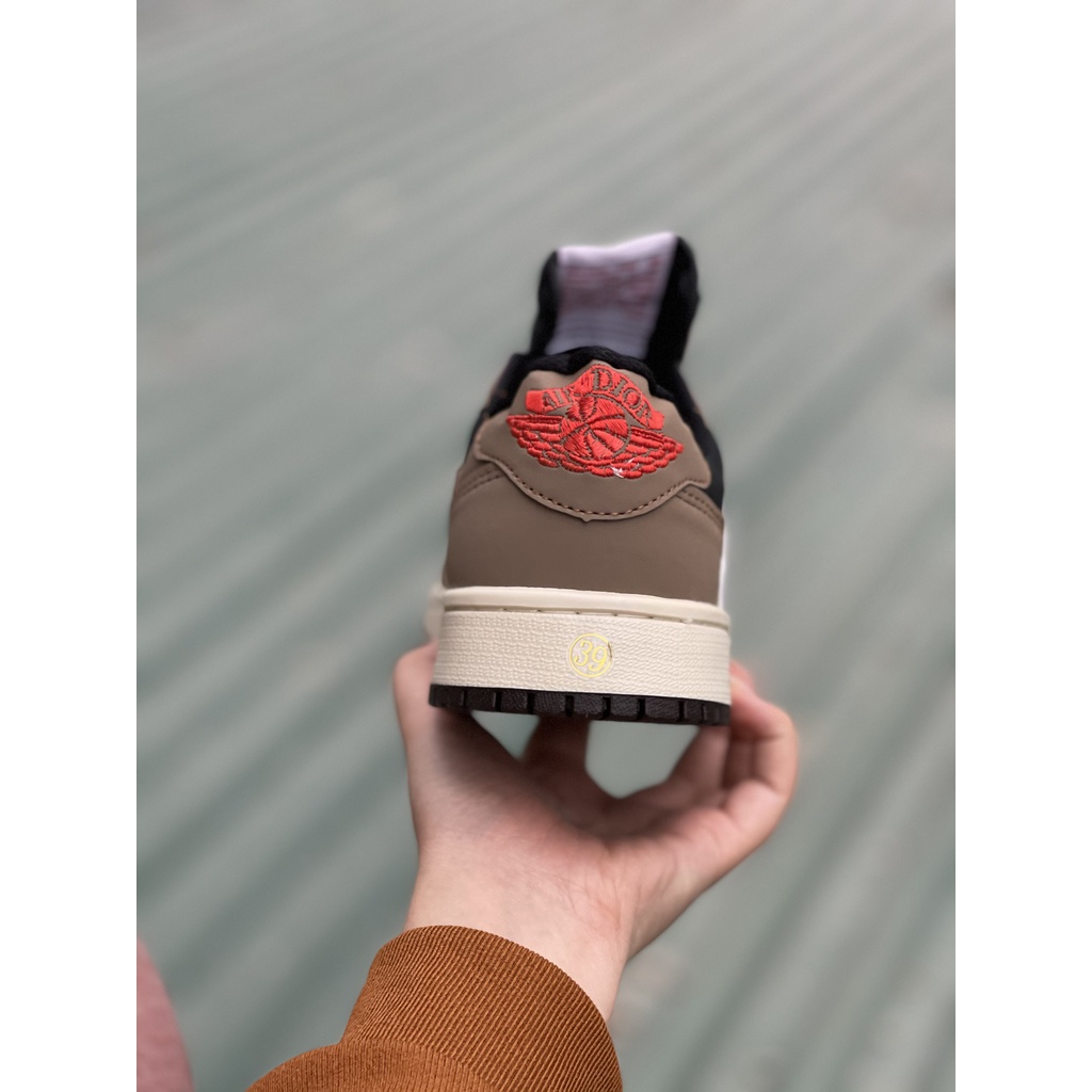 Giày Jordan Cổ Thấp, Giày Jodan Travis Scott Low màu Nâu Hàng Đẹp Full Box, Bill