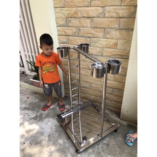 Cầu đứng inox cho vẹt