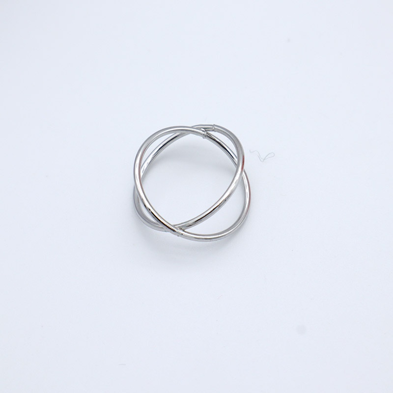 Nhẫn đeo ngón tay thiết kế hình chữ X 3D sáng tạo