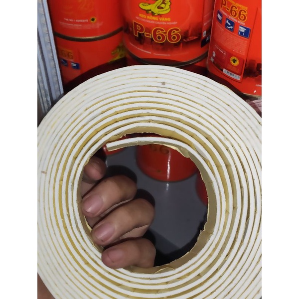 Cuộn 6m băng keo 2 mặt xốp bảng 2,5cm,xốp dày