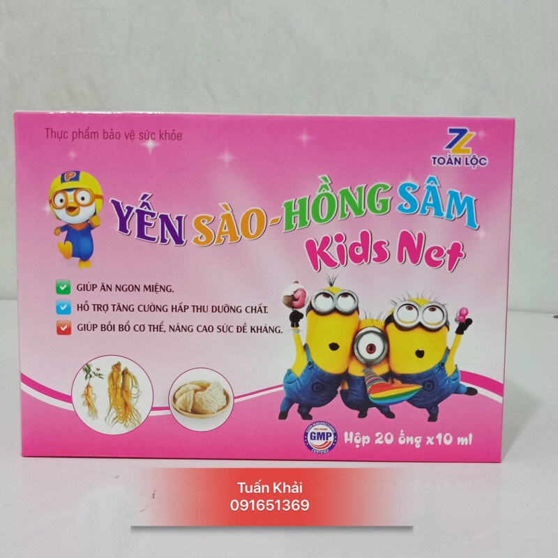 [Kèm Quà Tặng] Siro tăng cân cho bé -Yến sào - hồng sâm Kids net - giúp ăn ngon miệng, tăng cường hấp thu dưỡng chất