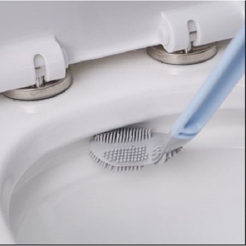 CHỔI CỌ TOILET SILICON cọ chà vệ sinh MẪU MỚI sạch mọi ngóc ngách bồn cầu, nhà tắm - KÈM MÓC DÁN