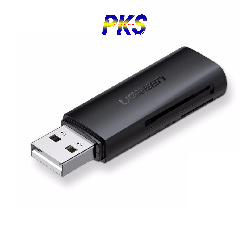 Đầu đọc thẻ SD/TF chuẩn USB 2.0 UGREEN CM180 60721 - Hàng chính hãng