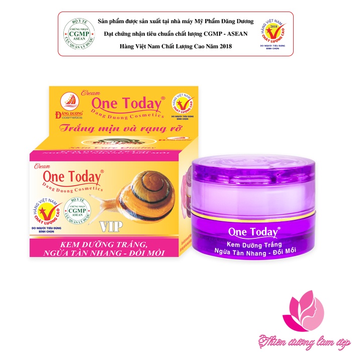 Kem dưỡng trắng, Ngừa tàn nhang, Đồi mồi Cao Cấp ONE TODAY - 15g
