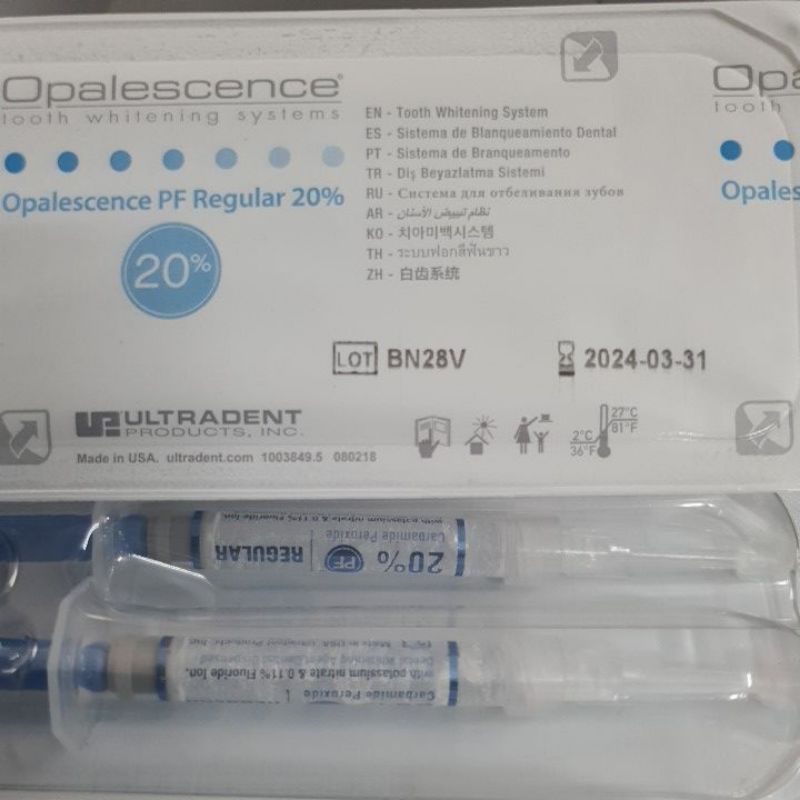 2 tuýp tẩy trắng răng Opalesscence 20%, hàng Mỹ