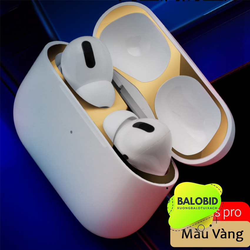 Miếng Dán Kim Loại Bảo Vệ Tai Nghe Bluetooth Airpod Pro Chất Lượng Cao Tính Năng Chống Bụi Bẩn TN004