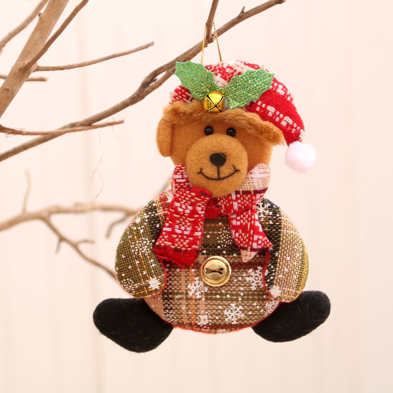 Phụ Kiện Treo Trang Trí Cây Thông Giáng Sinh Năm Mới Đa Năng Hình Ông Già Noel Tuần Lộc
