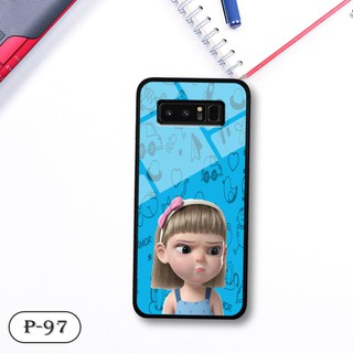 Ốp lưng kính 3D Samsung Galaxy Note 8- hình cute