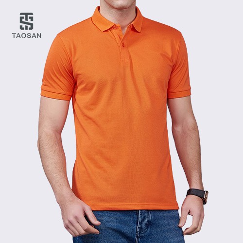 Áo Polo Nam vải cá sấu chất cotton trơn basic thoáng mát, Áo Thun có cổ bẻ unisex Taosan