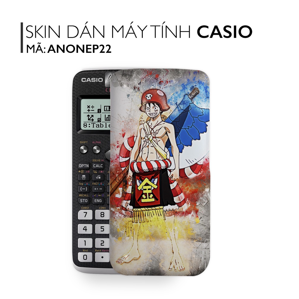 Skin dán máy tính CASIO In Hình Anime One Piece Bộ 5 (Casio 570 / Casio 570-2nd/ Casio 580 /Vinacal..) anonepb5