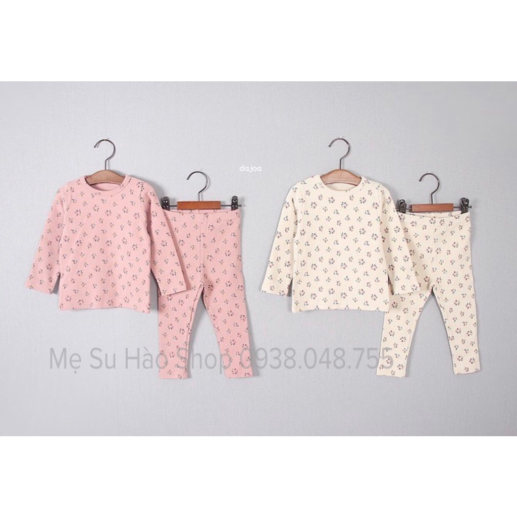BỘ DÀI TAY TRẺ EM HÃNG DAJOA HÀN QUỐC MẪU HOA NHÍ RẤT XINH
