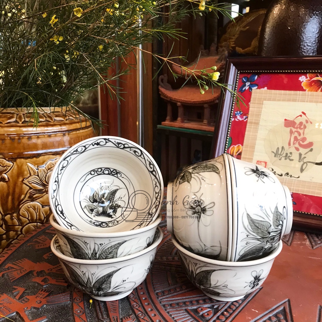 SET 10 BÁT CƠM BÁT TRÀNG - MẪU VẼ ĐA DẠNG