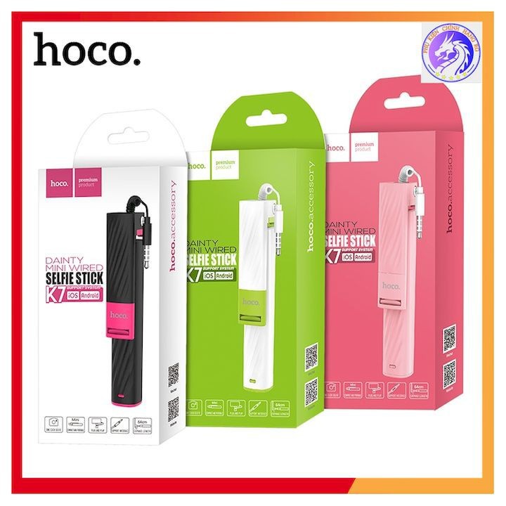 Gậy Chụp Ảnh Hoco K7 Chân 3.5mm Dành Cho Điện Thoại Android và IOS