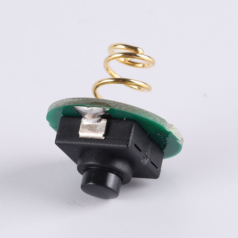 Công Tắc Đảo Chiều Đèn Pin 12 * 12mm + Lò Xo Mạ Vàng 20mm PCB