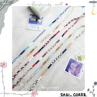 Vòng tay, chân handmade bằng chỉ, wrap bracelet nhiều màu