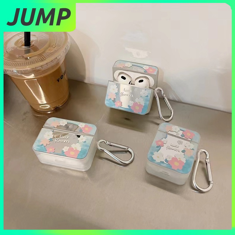Vỏ Bảo Vệ Hộp Sạc Tai Nghe AirPods Pro / 3 / 2 / 1 / 2 / 2 / 3 Pro Chống Sốc Họa Tiết Hoa Xinh Xắn
