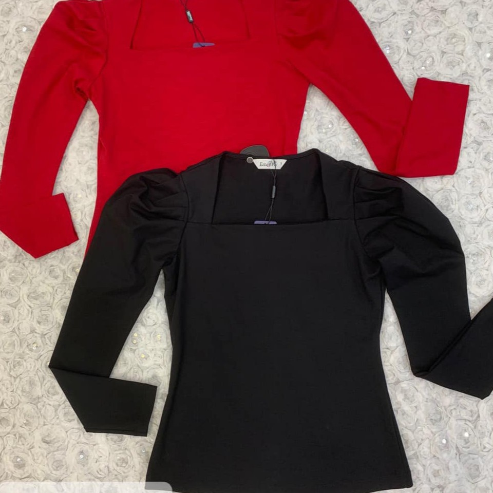 Áo thun cổ vuông, tay bồng Emspo ATL0439