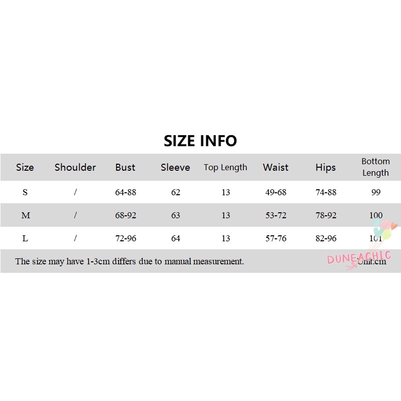 DUNEA Set áo croptop cổ vuông dài tay + chân váy xẻ tà phong cách quyến rũ cho nữ