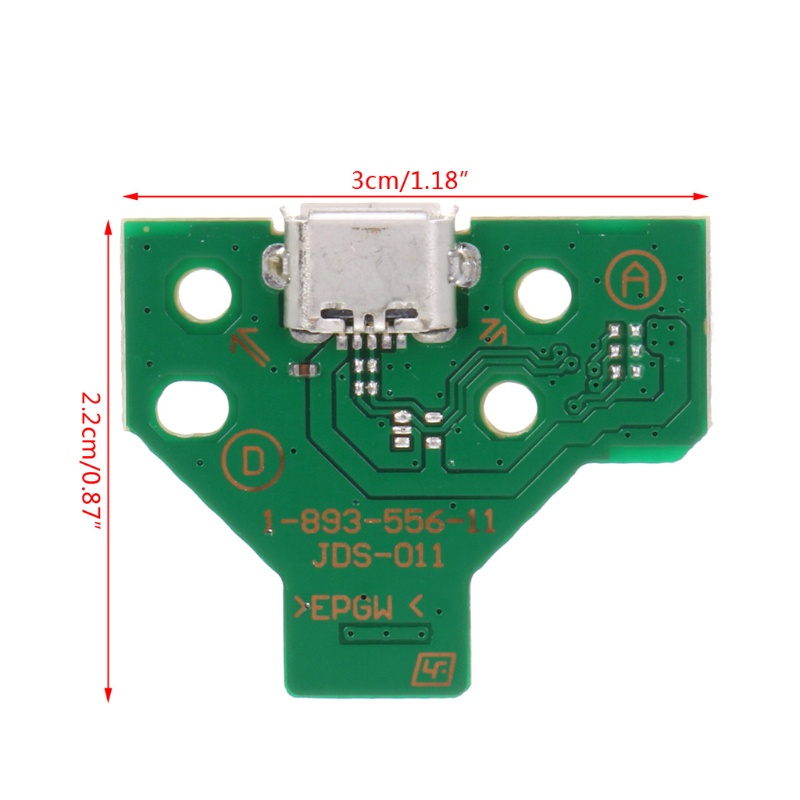 Bảng Mạch Cổng Sạc USB 12 Pin JDS-011 Cho Tay Cầm Chơi Game Sony PS4 | BigBuy360 - bigbuy360.vn