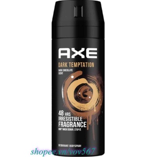 Xịt Khử Mùi 150Ml Axe Non Stop Dark Temptation, vov567 100% Là Hàng Chính Hãng.