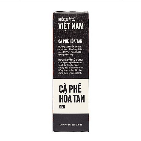 Cà Phê Hòa Tan Đen Mr.Viet 40G (2G X 20 Gói)