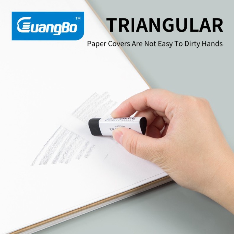 Tẩy tam giác màu đen 4B GuangBo H06035