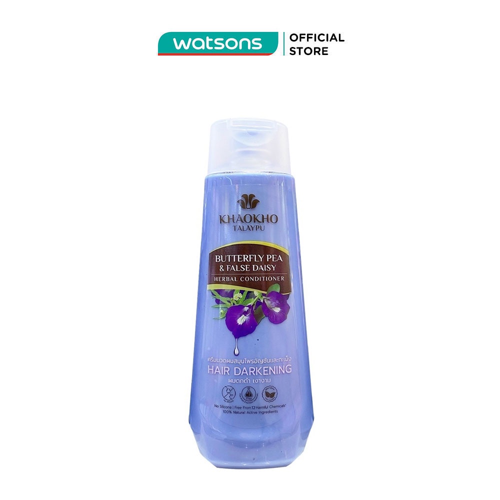 Dầu Xả Thảo Dược Khaokho Talaypu Hoa Đậu Biếc Và Hàn Liên Thảo 330ml