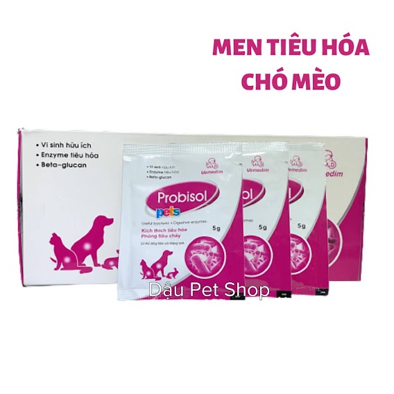 Men tiêu hóa Probisol Pets cho chó mèo gói 5g