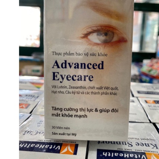 Viên Uống Bổ Mắt, Giúp Đôi Mắt Khỏe Mạnh Vitahealth Advanced Eyecare (Hộp 30 Viên) - 0305128