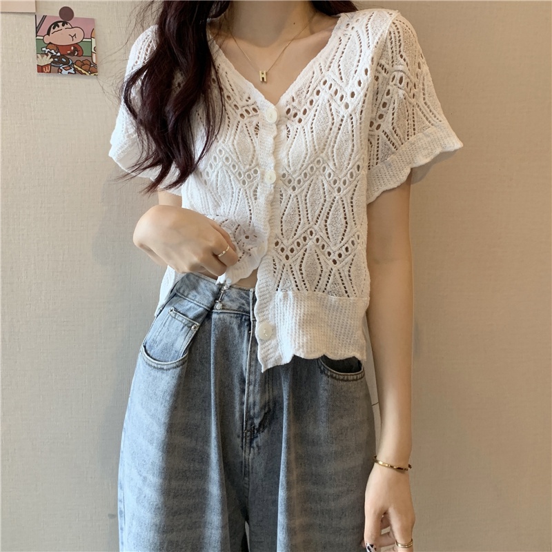 Áo Khoác Cardigan Ngắn Tay Thời Trang Mùa Hè Cho Nữ | BigBuy360 - bigbuy360.vn