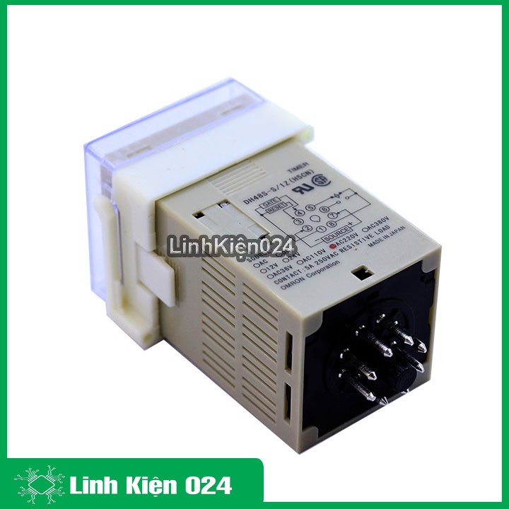 Rơ Le Thời Gian OmRon DH48S-1Z 220VAC 0.1S-99H (1 Cặp Tiếp Điểm)