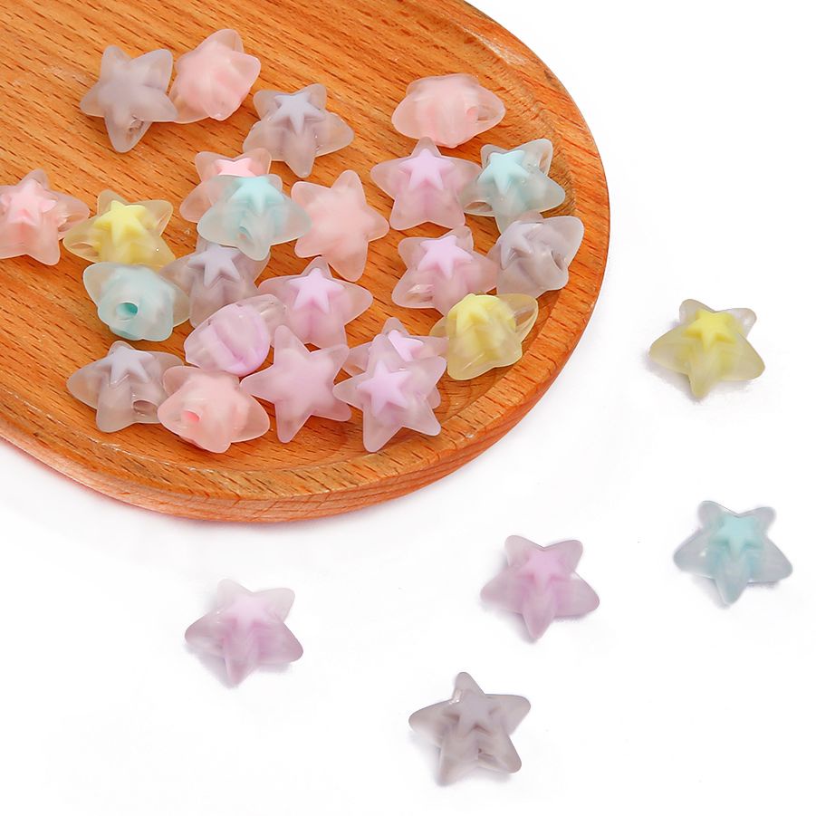 Set 20 hạt nhựa làm trang sức trong suốt DIY
