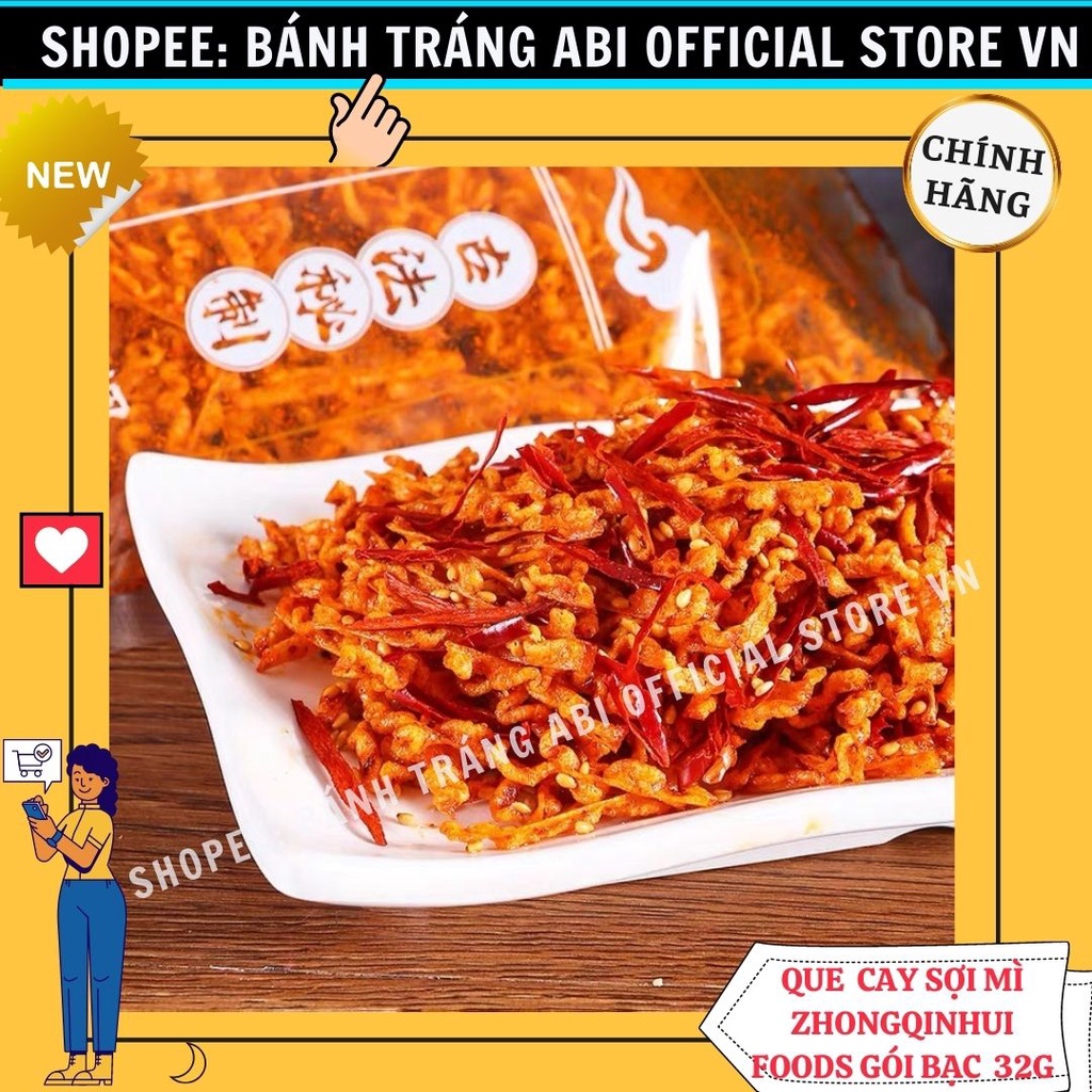 [SẴN MÓN ĂN TRUNG HOA] Tăm Que Cay Tẩm Vị Tứ Xuyên siêu hot ngon gây nghiện Magic Spice/Zhongqinhui Foods Gói Bạc 32g